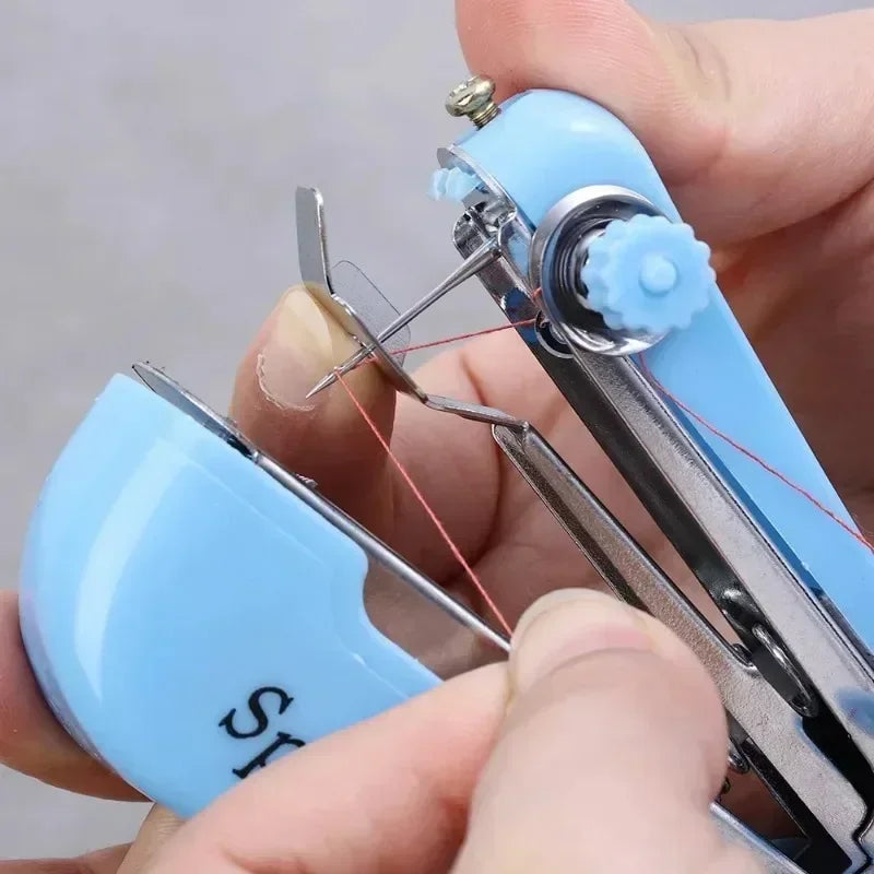 2/1Pcs Portable Manual Sewing Machines Mini Cordless Handheld Stitch For Repair Clothes Leather Fabric Household DIY Sewing Tool