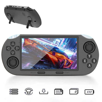 WUDS SF3000 Retro Handheld Game Console, 4.5 Inch IPS Screen Games Machine, Wireless Mini Portable Game Player